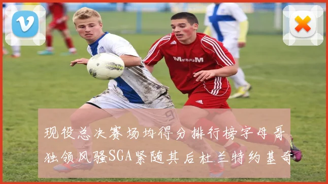 现役总决赛场均得分排行榜字母哥独领风骚SGA紧随其后杜兰特约基奇东契奇争夺第三